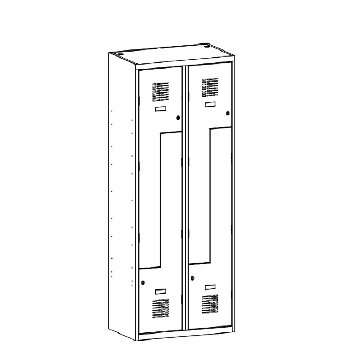 Метални шкафове   – сив/