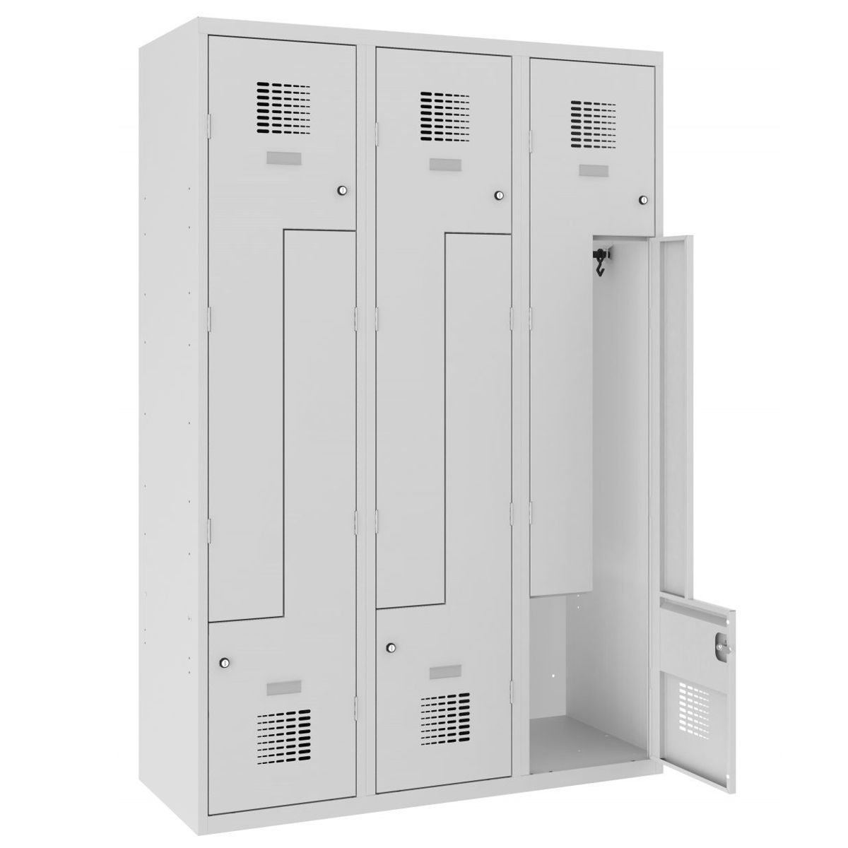 Метални шкафове -  Метален гардероб Sul 43W