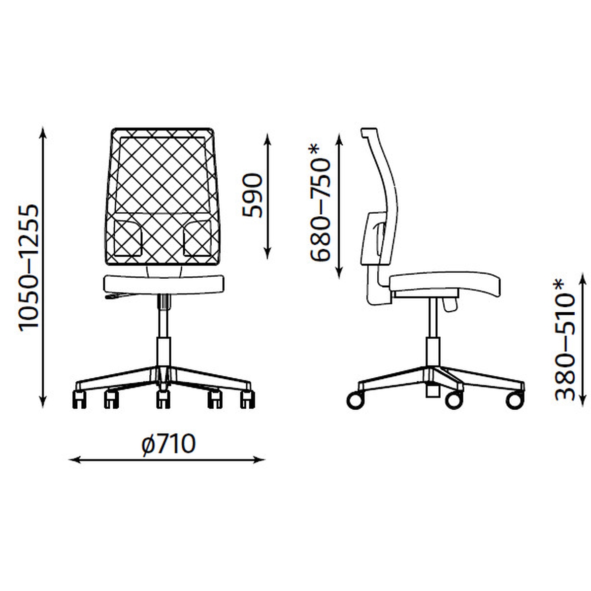 Офис Стол – черен/