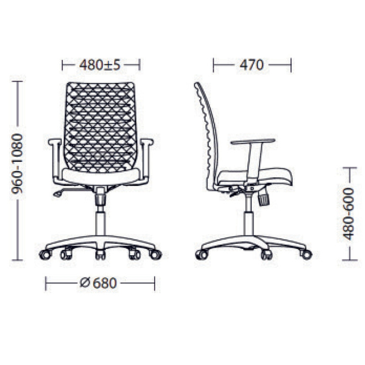 Офис Стол – черен/