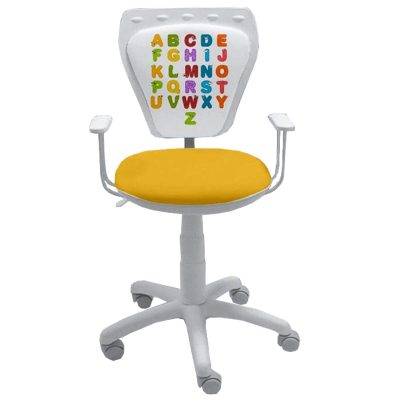 Детски стол -  Ministyle White Alphabet