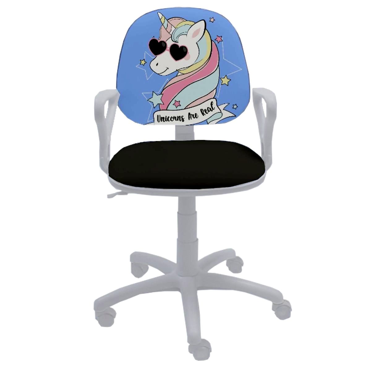 Офис Стол - Regal White Unicorn Офис Стол – черен/бял