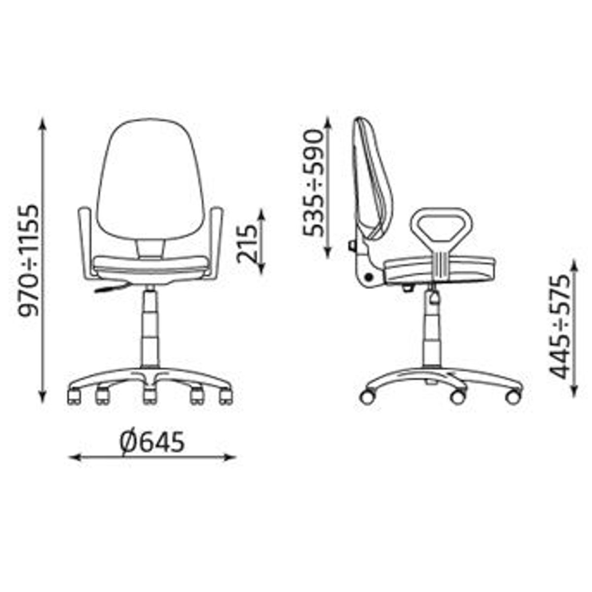 Офис Стол – черен/черен