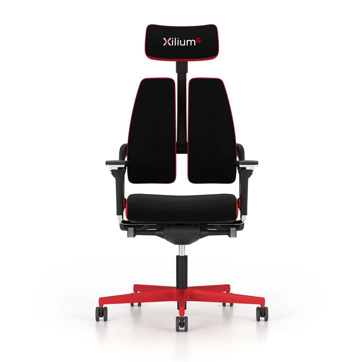 Геймърски стол – черен/червен