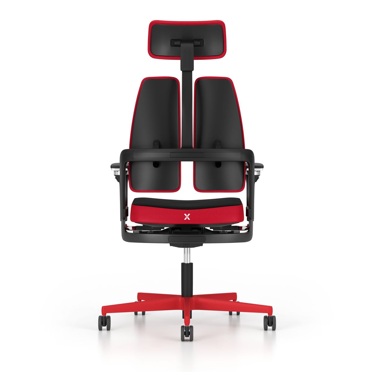 Геймърски стол – черен/червен