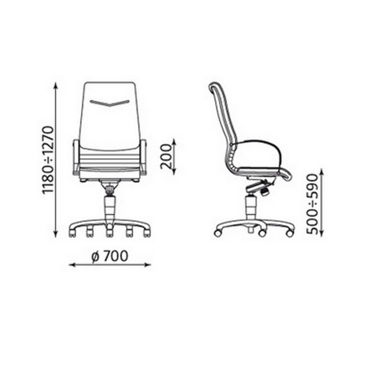 Офис Стол – черен/