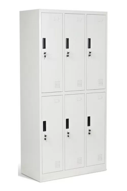 Офис обзавеждане - Метален гардероб с 6 отделения