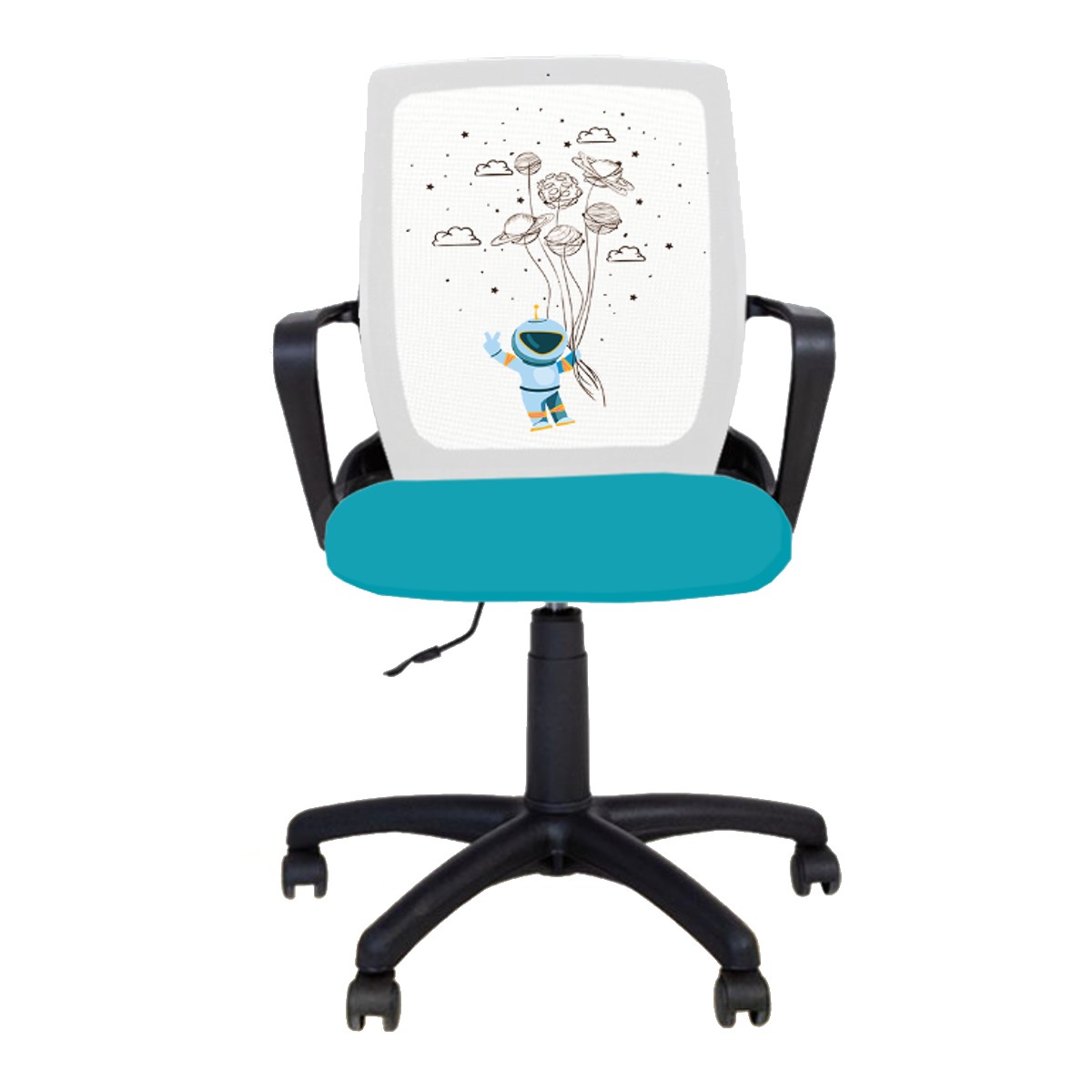 Офис Стол – зелен/бял