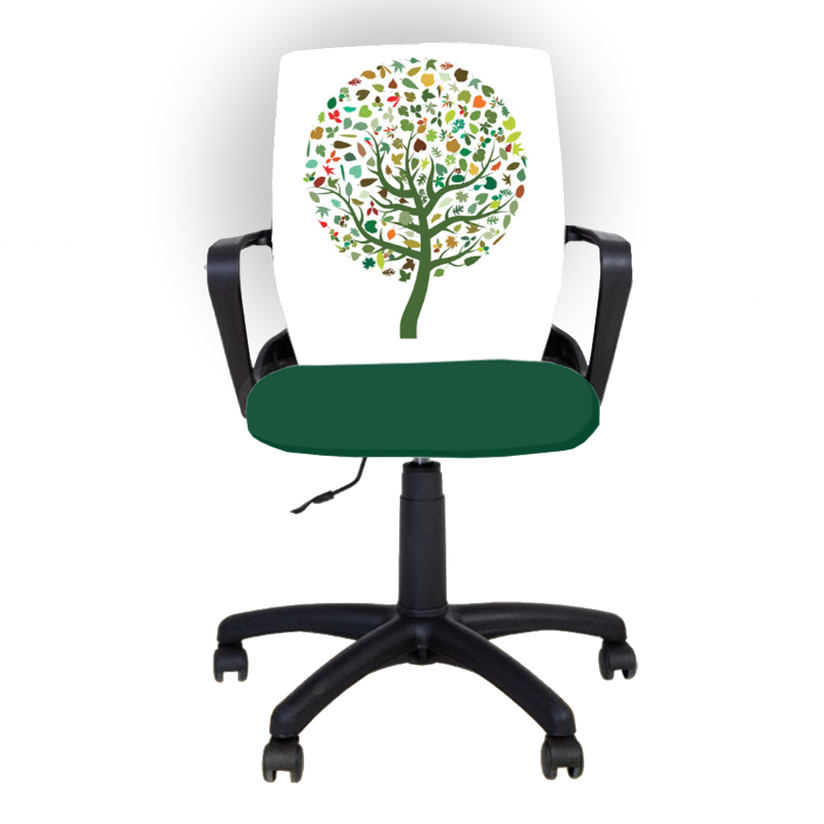 Офис Стол - Fly Black Save The Planet Офис Стол – зелен/бял