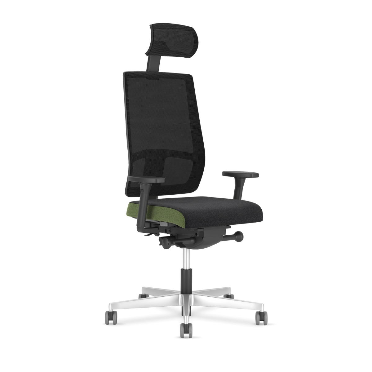 Офис Стол – черен/зелен