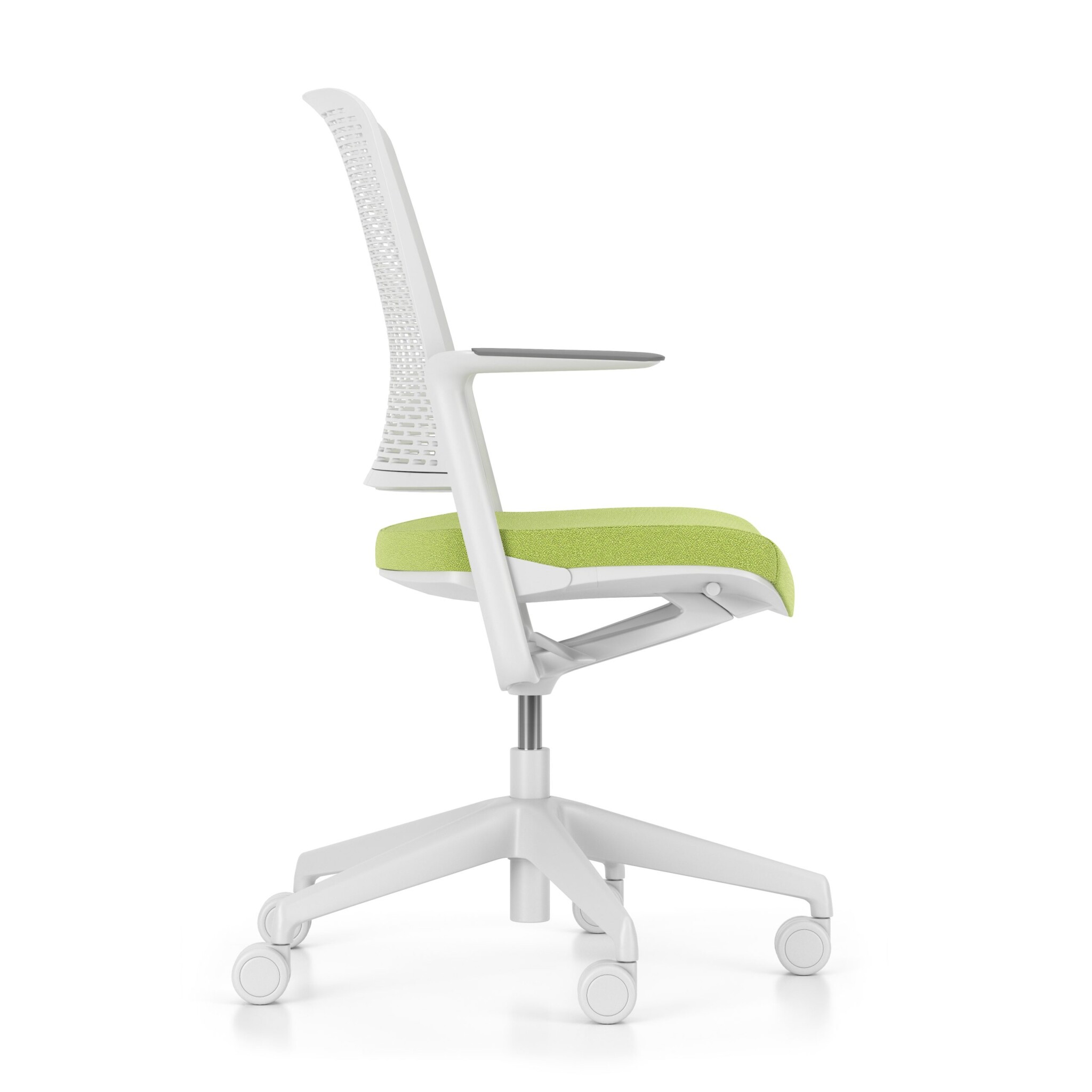 Офис Стол – бял/жълт