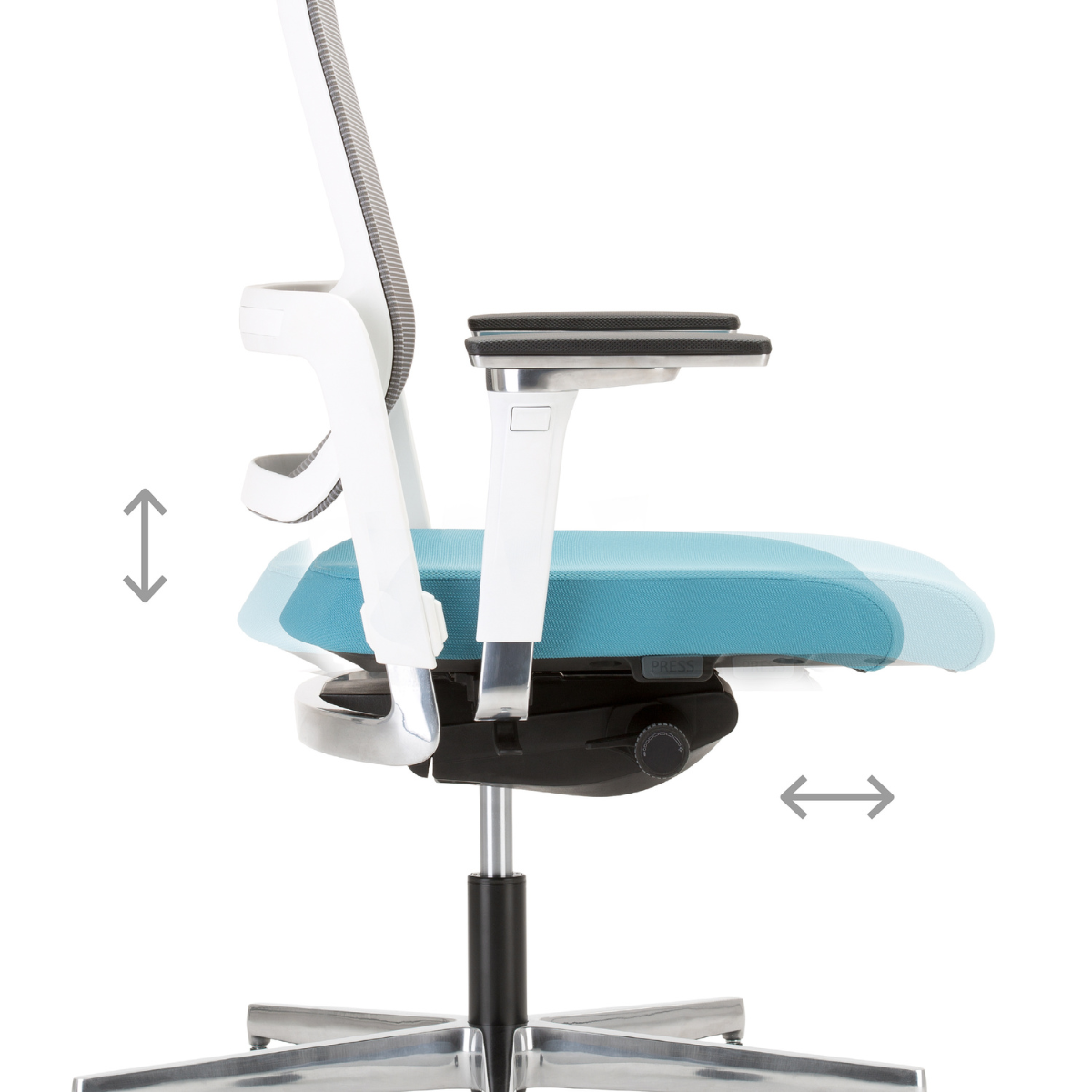 Офис Стол – син/сив