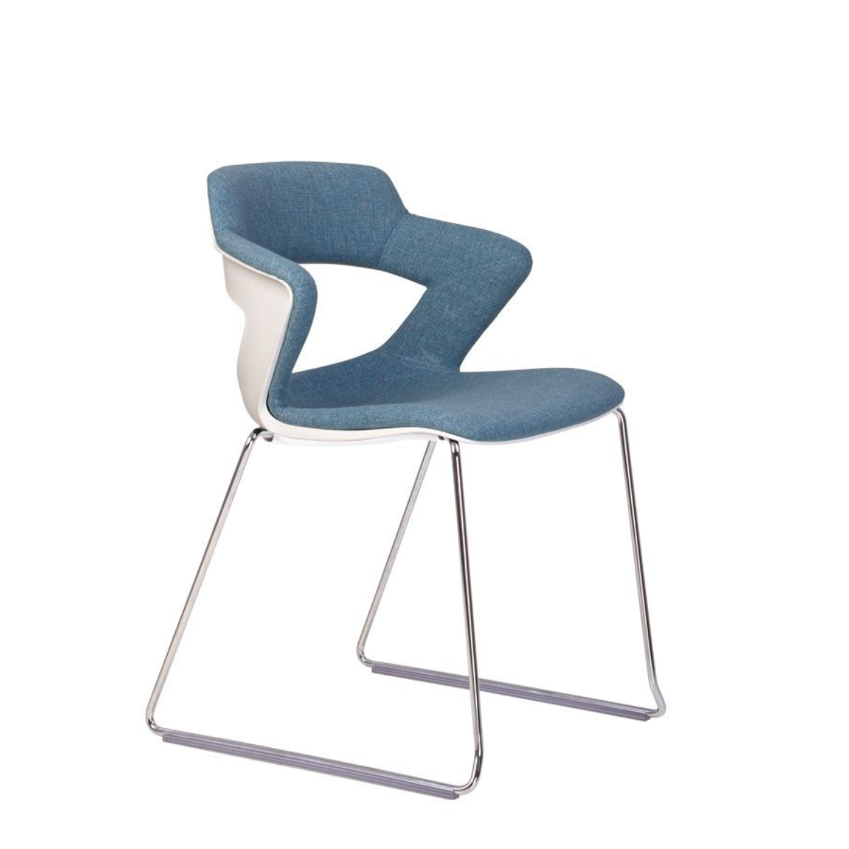 Посетителски стол – син/