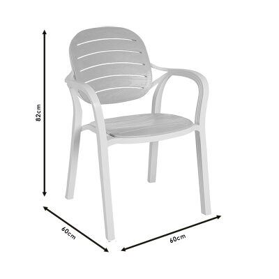 Стол цвят бял-капучино