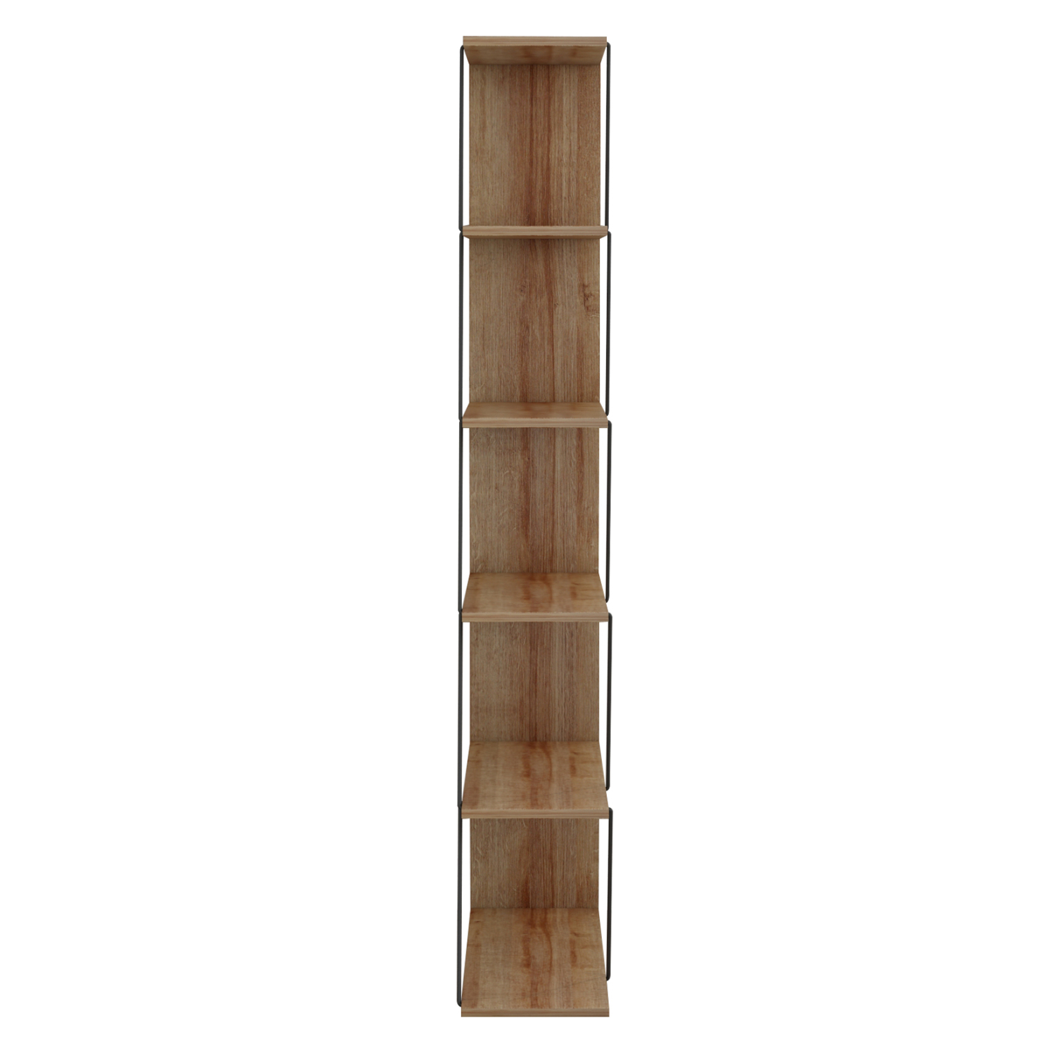 Библиотека 65х146 цвят дъб-черен