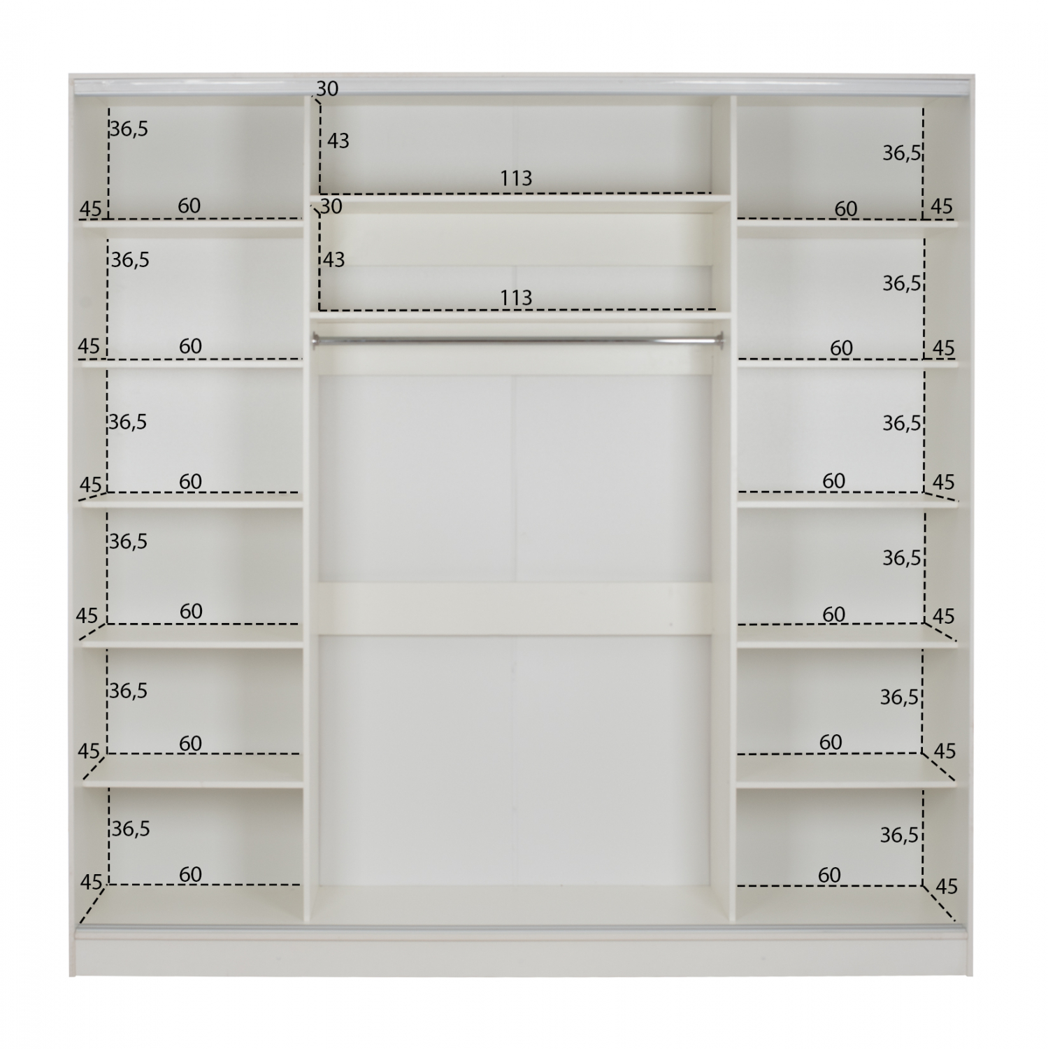 Гардероб – бял цвят