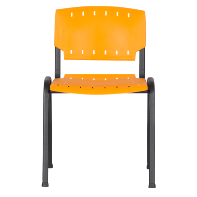 Посетителски стол - оранжев