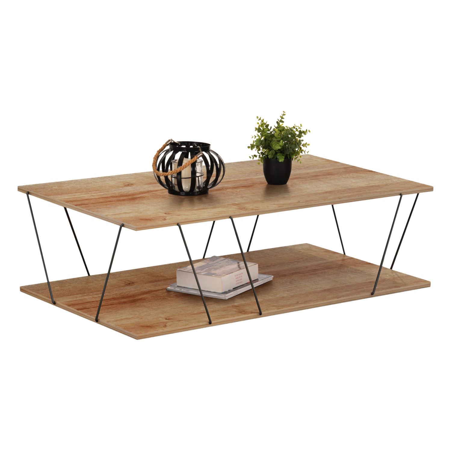 Холна маса цвят дъб-черен