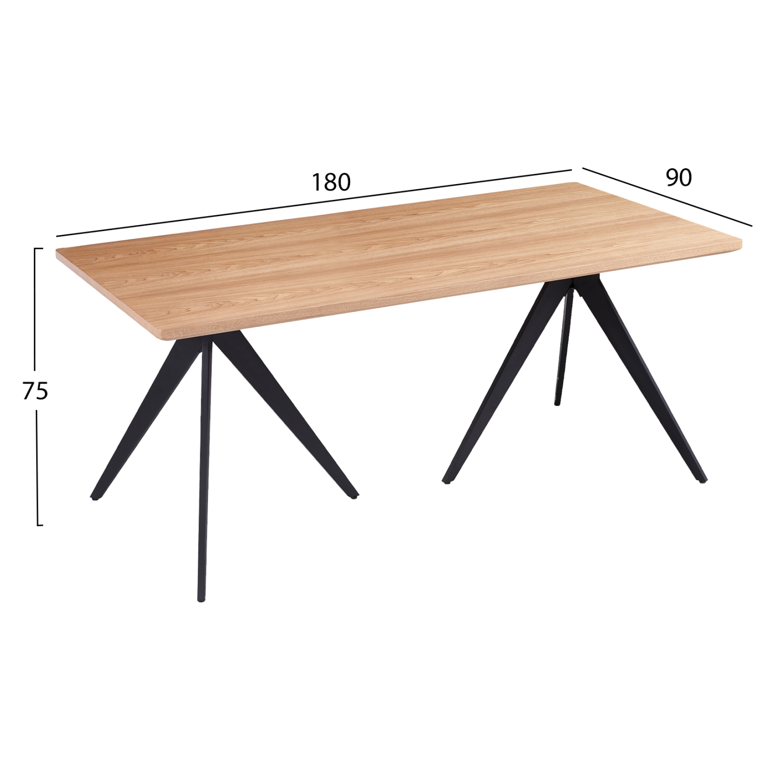 Маса – цвят натурал-черен