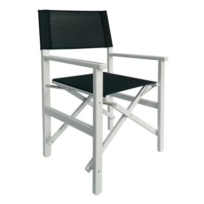 Алуминиев стол бяло-черен цвят