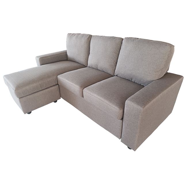 Ъглов диван цвят капучино