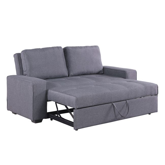 Разтегателен диван сив цвят