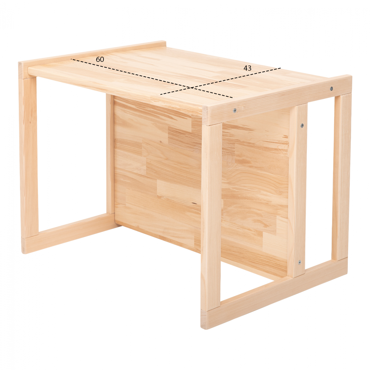 Детска пейка цвят натурал