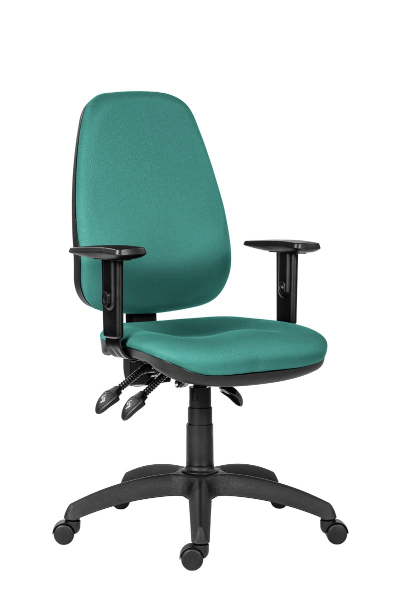 Работен стол Antares 1540 ASYN BR16, дамаска D6, зелен Работен стол Antares 1540 ASYN BR16