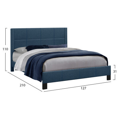 Легло - 120х200 -  син цвят