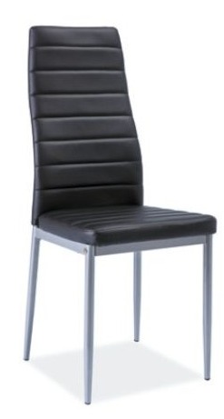 Трапезарен стол – алуминий / черен