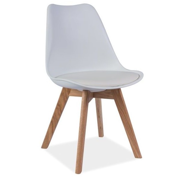 Стол - бяло/дъб Стол – бяло/дъб