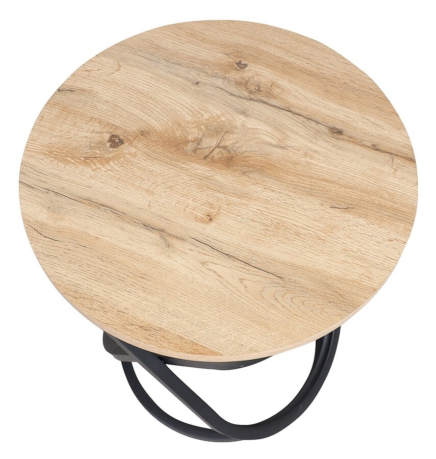 Кръгла маса – занаятчийски дъб/черно