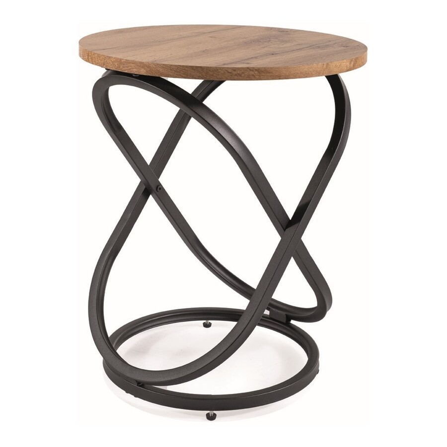 Кръгла маса – занаятчийски дъб/черно