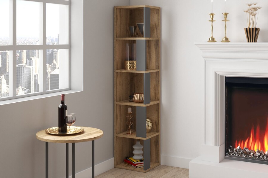 Етажерка  – дъб вотан/антрацит