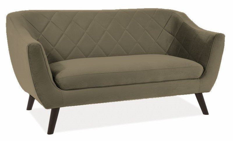 Кадифен диван - венге/маслина