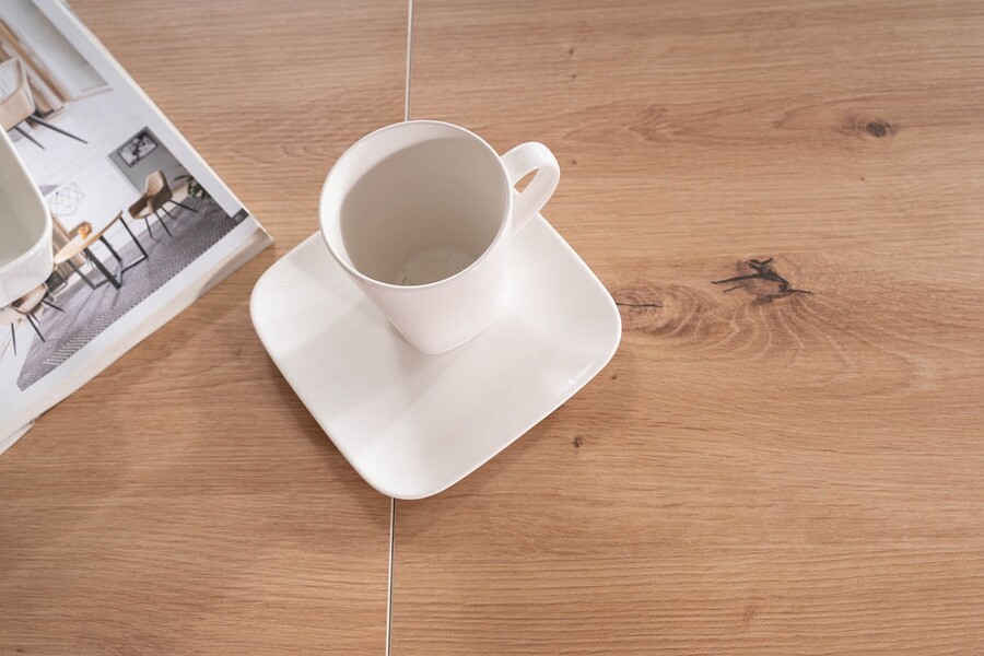 Разтегателна маса 140/218×80 – занаятчийски дъб/черно