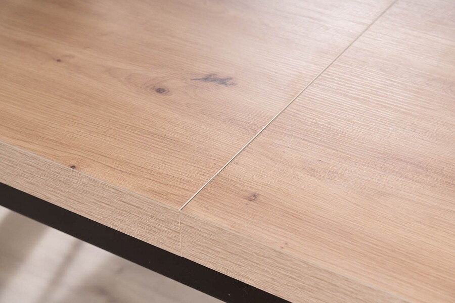 Разтегателна маса 140/218×80 – занаятчийски дъб/черно