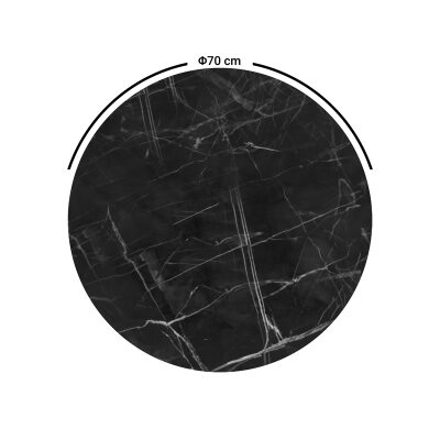 Плот Ф70 цвят черен мрамор