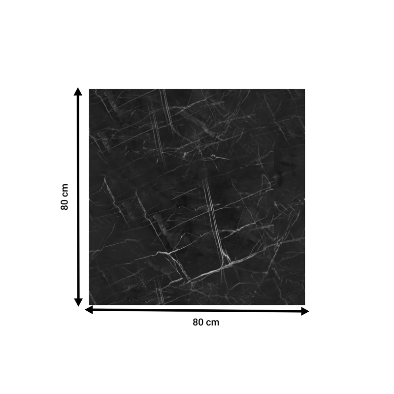 Плот 80х80 цвят черен мрамор