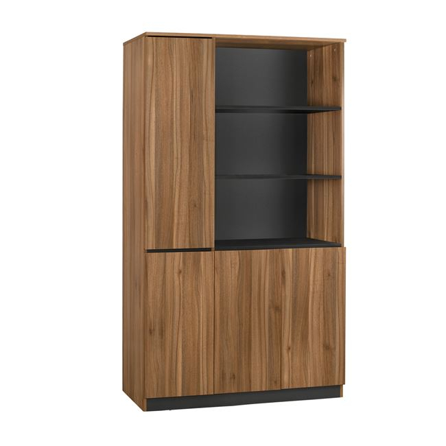 Офис Библиотека 120x40x200 цвят меден дъб