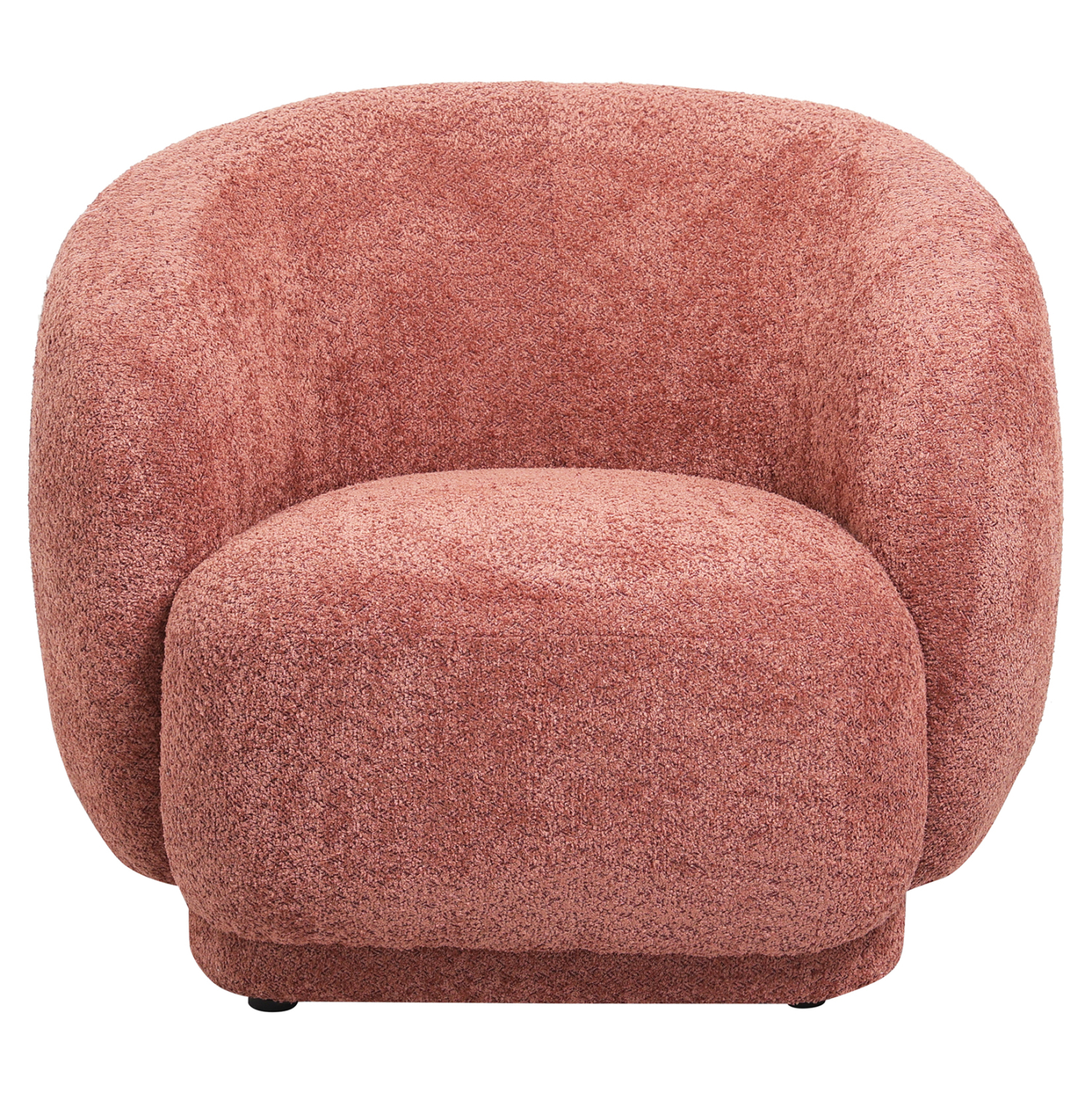 Кресло букле розов цвят