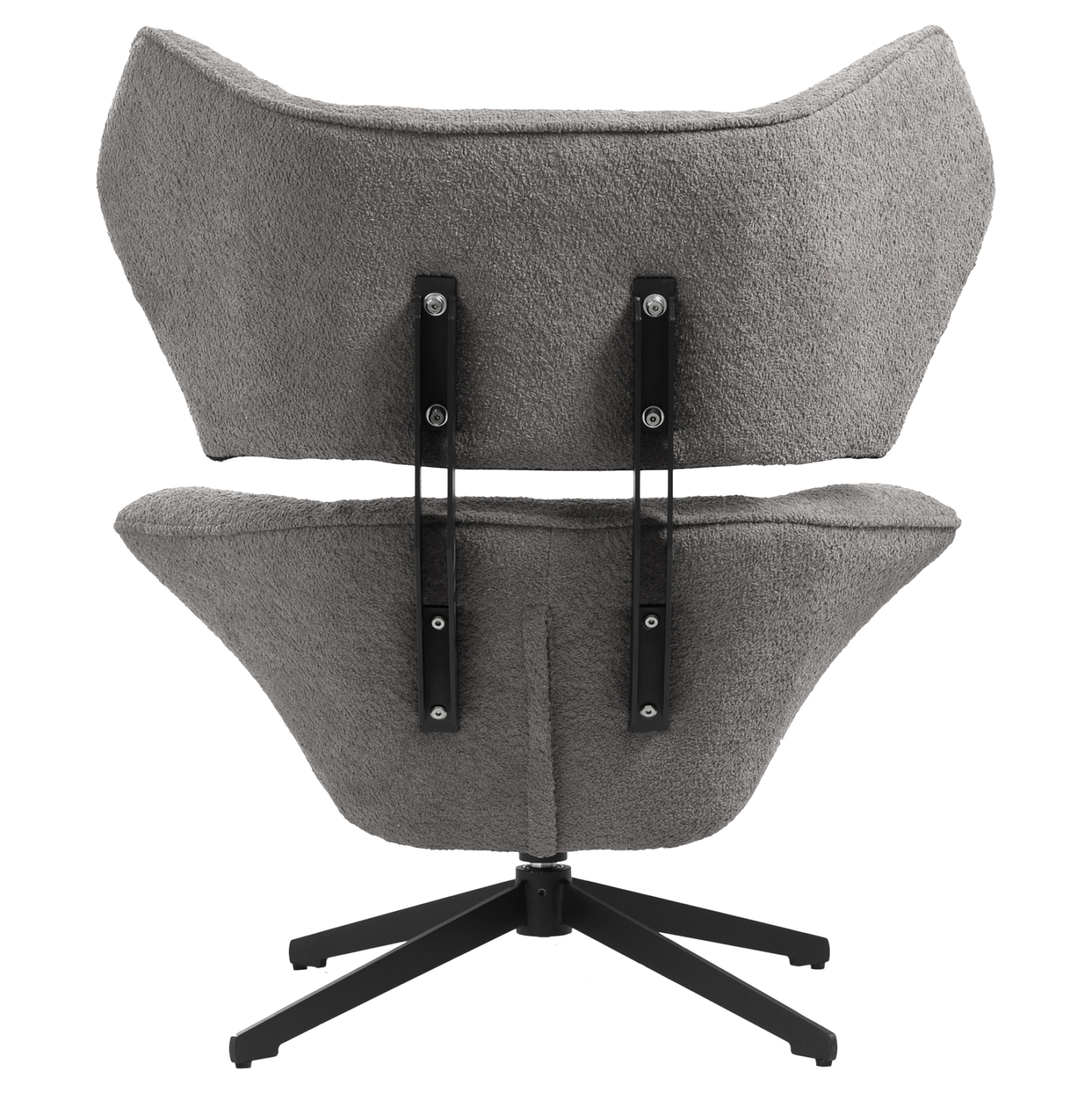 Кресло  букле сив цвят