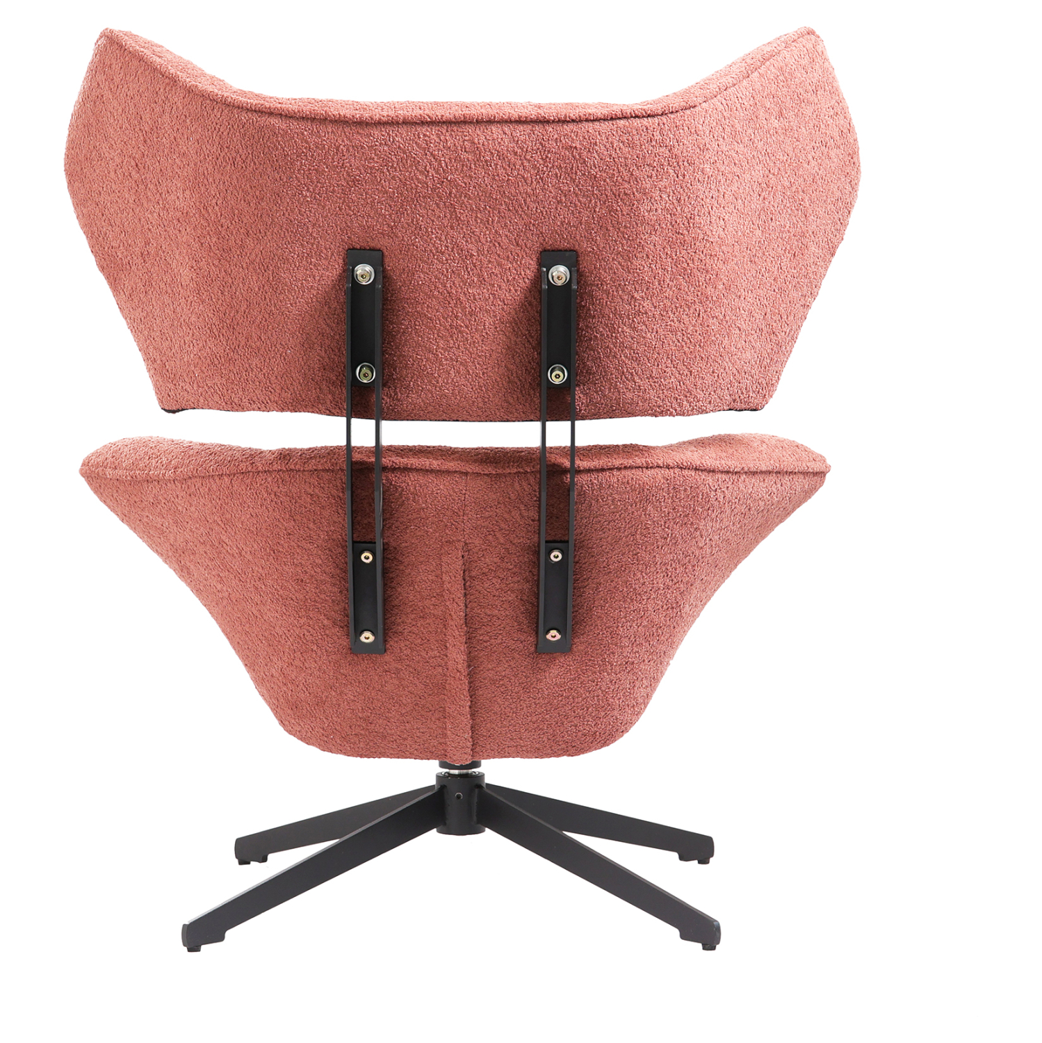 Кресло букле розов цвят