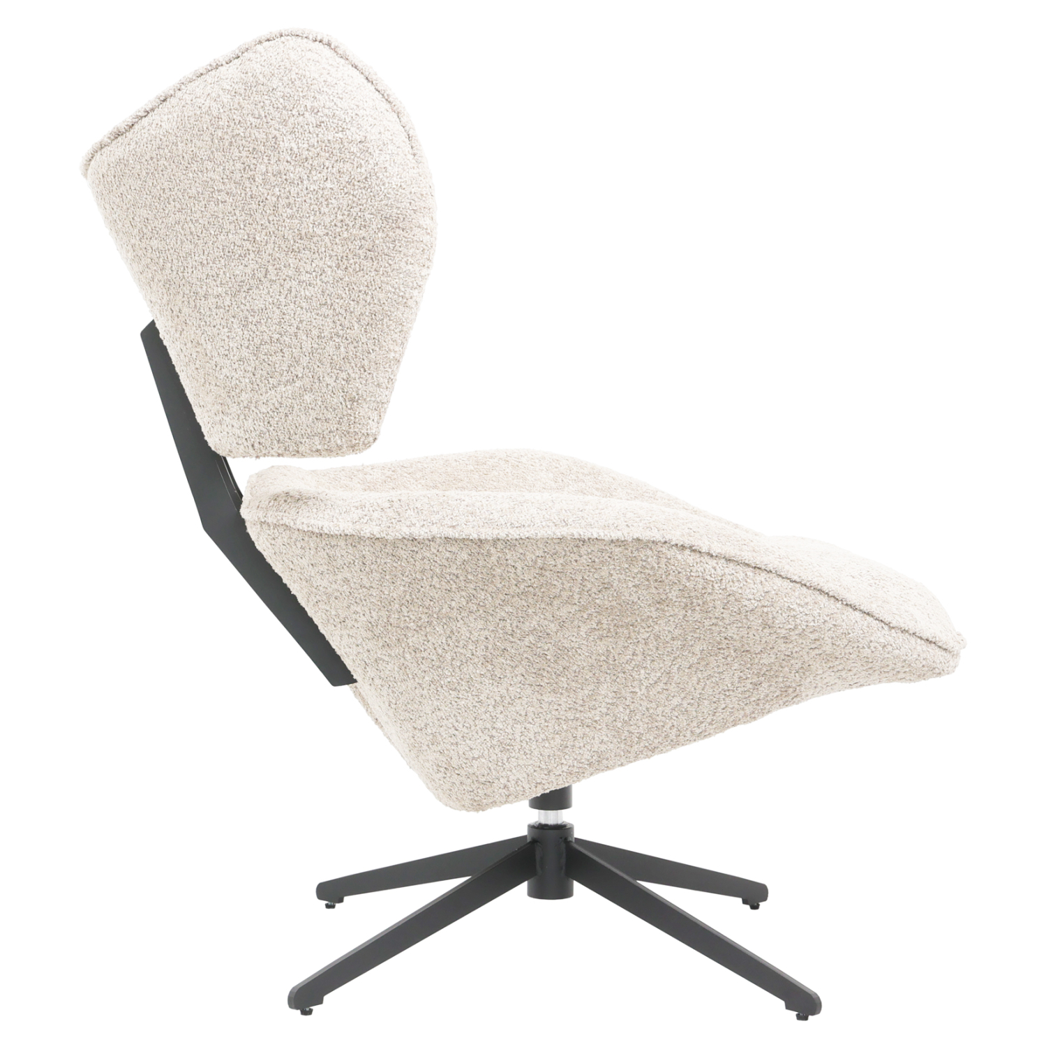 Кресло букле цвят екрю