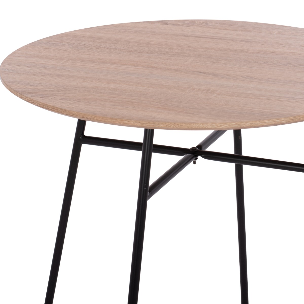 Маса Ф80  цвят сонома-черен