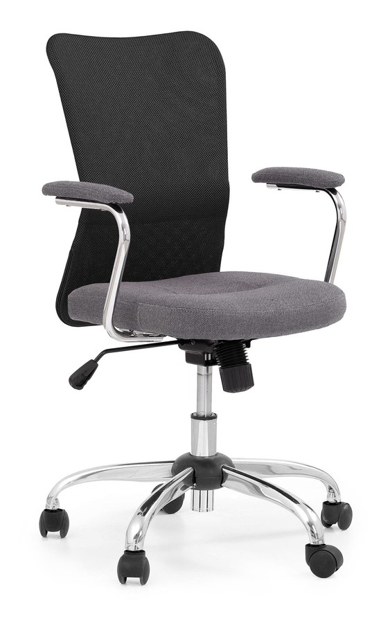 Младежки фотьойл - сив/черен