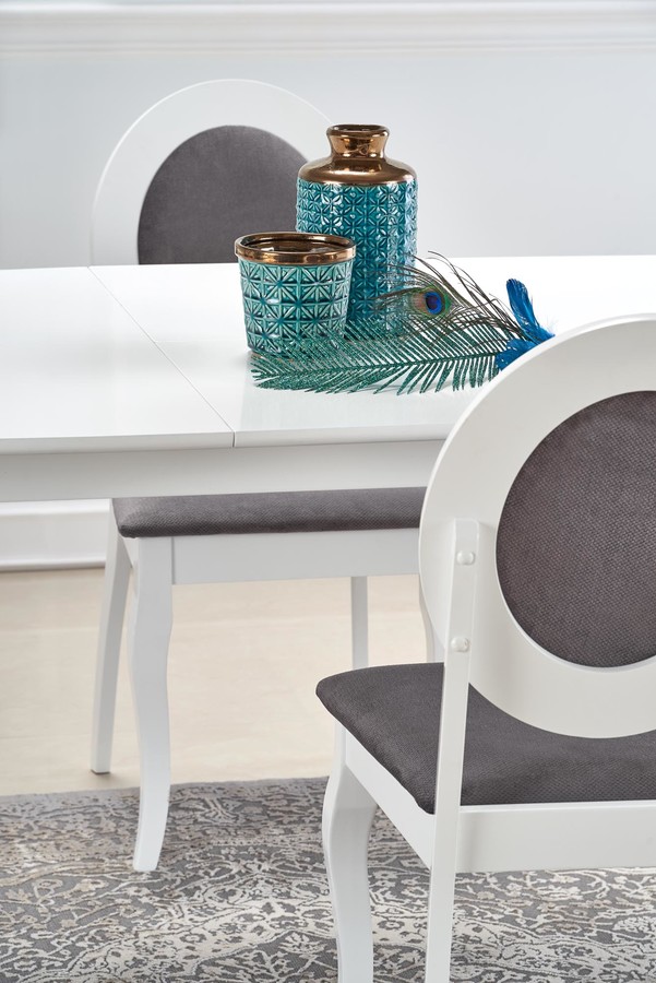 Стол – бял/сив