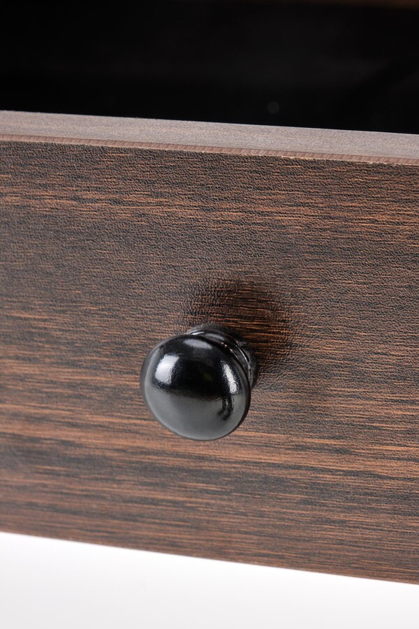 Бюро чекмеджета – орех / черно