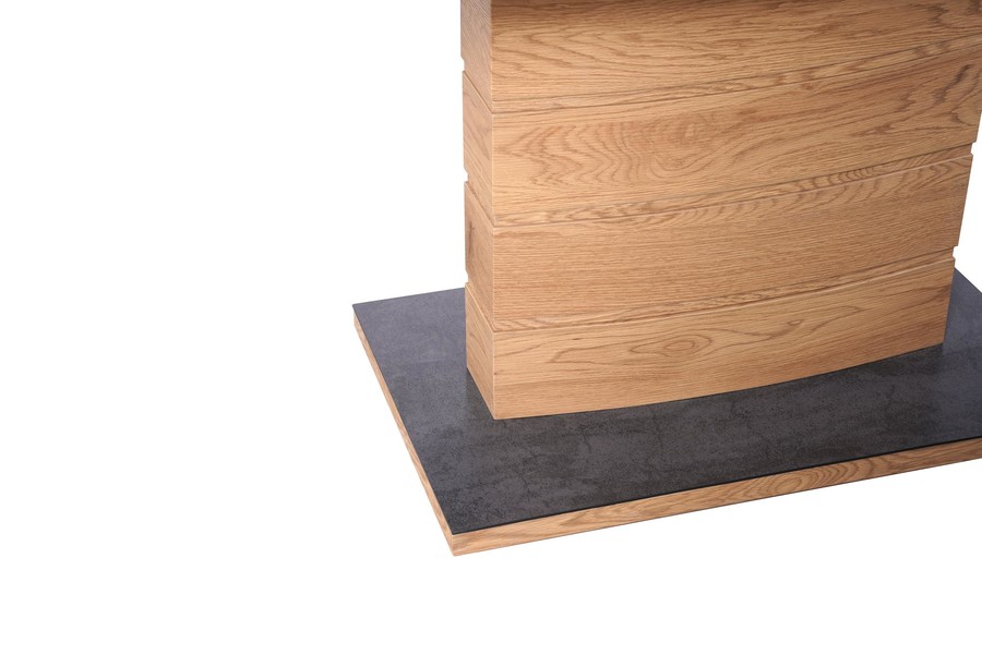 Разтегателна маса 140×80 – златен дъб / тъмно сива