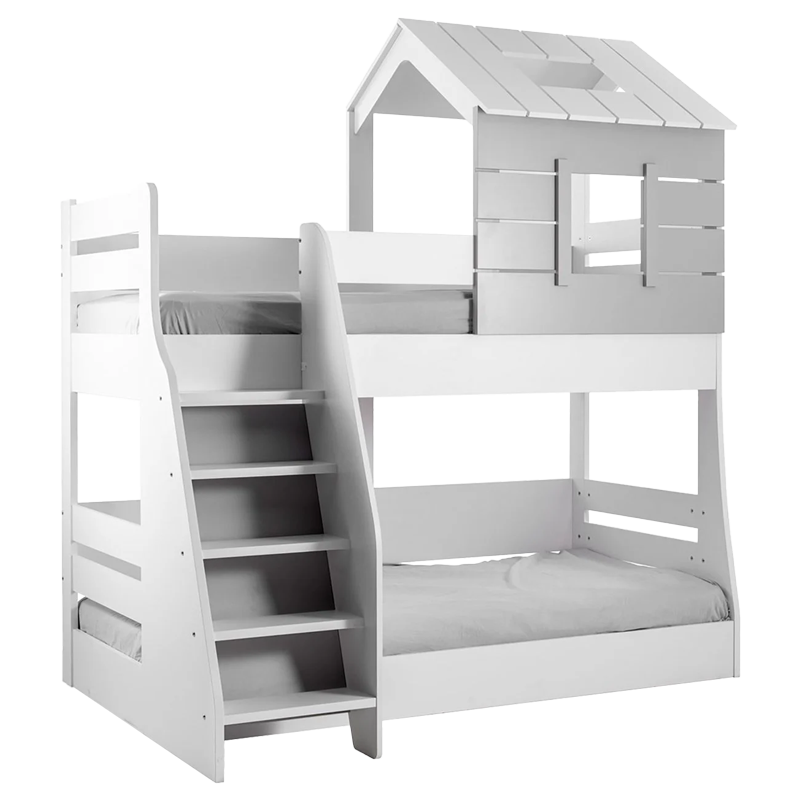 Двуетажно детско легло WHITE HOUSE